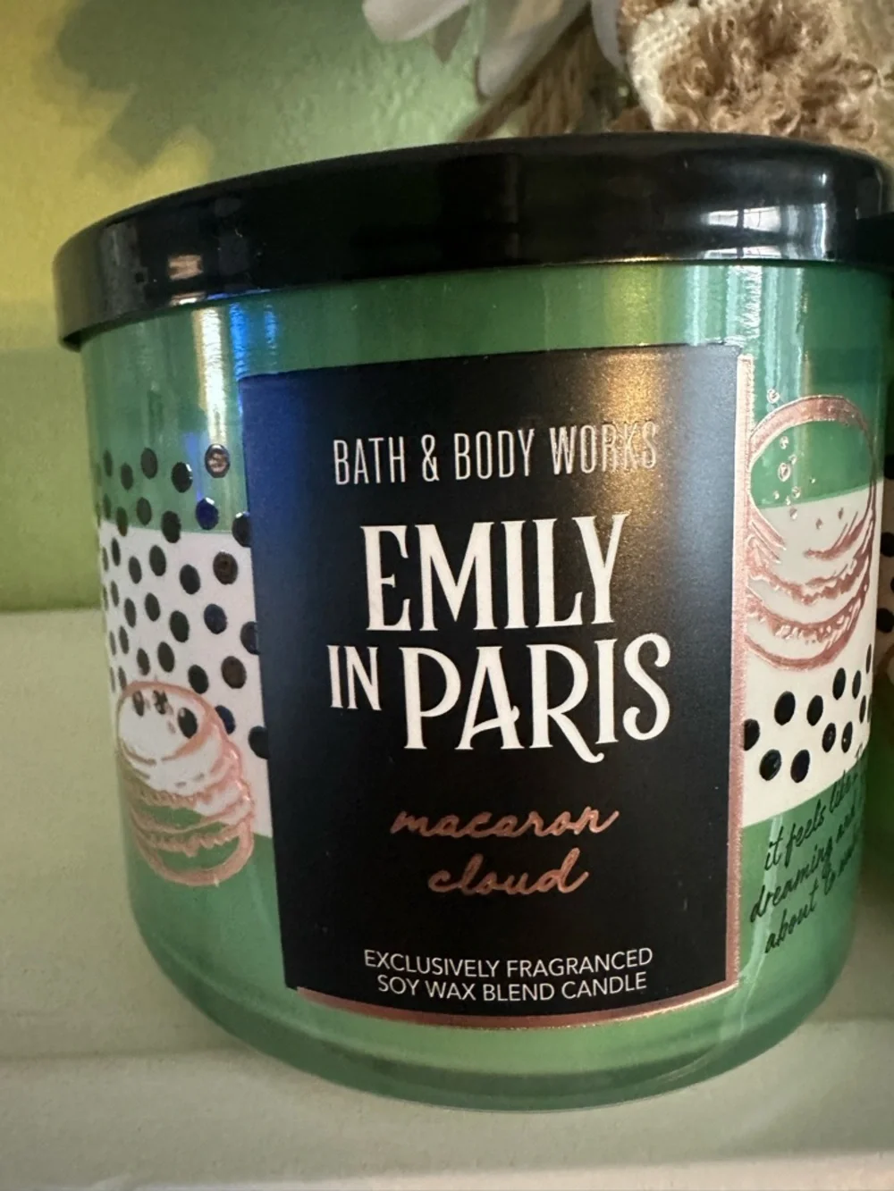 Bath & Body Works Emily in Paris Macaron Cloud 3-Wick Candles HTF - Picture 2 of 4